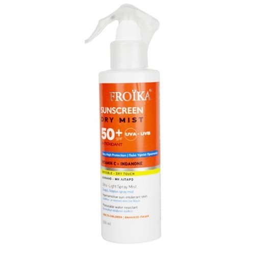 Froika Sunscreen Dry Mist Αντηλιακό Διάφανο Μη Λιπαρό για Ευαίσθητη & Μη Ανεκτική στον Ήλιο Επιδερμίδα SPF50+, 250ml Froika Sunscreen Dry Mist Αντηλιακό Διάφανο Μη Λιπαρό για Ευαίσθητη & Μη Ανεκτική στον Ήλιο Επιδερμίδα SPF50+, 250ml