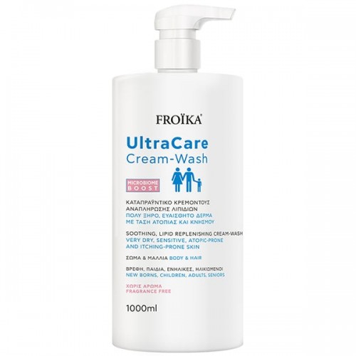 Froika UltraCare Cream-Wash Καταπραϋντικό Κρεμοντούς Αναπλήρωσης Λιπιδίων 1000ml Froika UltraCare Cream-Wash Καταπραϋντικό Κρεμοντούς Αναπλήρωσης Λιπιδίων 1000ml