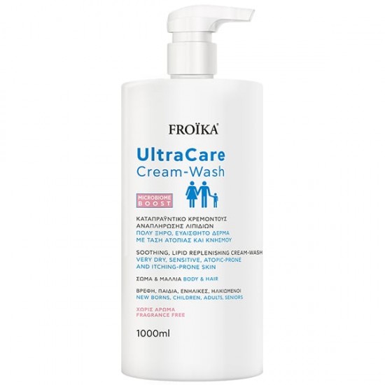 Froika UltraCare Cream-Wash Καταπραϋντικό Κρεμοντούς Αναπλήρωσης Λιπιδίων 1000ml Froika UltraCare Cream-Wash Καταπραϋντικό Κρεμοντούς Αναπλήρωσης Λιπιδίων 1000ml