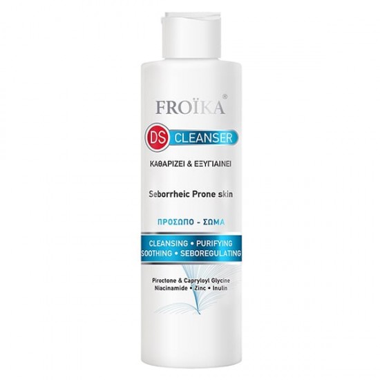 Froika DS Cleanser Σμηγματορρυθμιστικό & Καταπραϋντικό Υγρό Καθαρισμού, Πρόσωπο & Σώμα 200ml Froika DS Cleanser Σμηγματορρυθμιστικό & Καταπραϋντικό Υγρό Καθαρισμού, Πρόσωπο & Σώμα 200ml