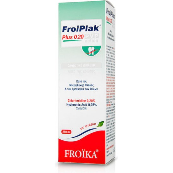 Froika Froiplak 0.20 PVP Action MouthWash με Στέβια 250ml
