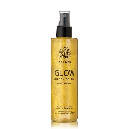 Garden Glow Golden Secret Body Mist Gold Shimmer Αρωματικό Spray Σώματος με Χρυσαφένια Λάμψη 200ml