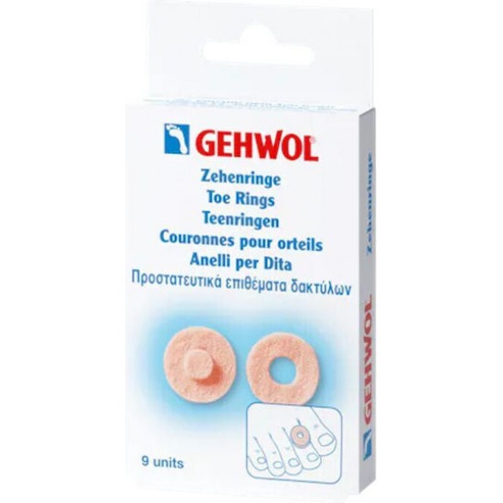 Gehwol Toe Ring Round Στρογγυλοί Προστατευτικοί Δακτύλιοι 9 τμχ Gehwol Toe Ring Round Στρογγυλοί Προστατευτικοί Δακτύλιοι 9 τμχ