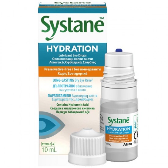 Alcon Systane Hydration Λιπαντικές Οφθαλμικές Σταγόνες Χωρίς Συντηρητικά 10ml Alcon Systane Hydration Λιπαντικές Οφθαλμικές Σταγόνες Χωρίς Συντηρητικά 10ml
