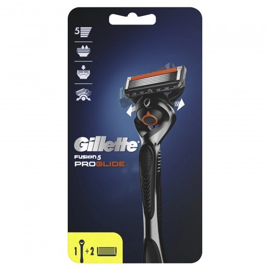 Gillette Fusion5 Proglide Ξυριστική Μηχανή & 2 Ανταλλακτικά 