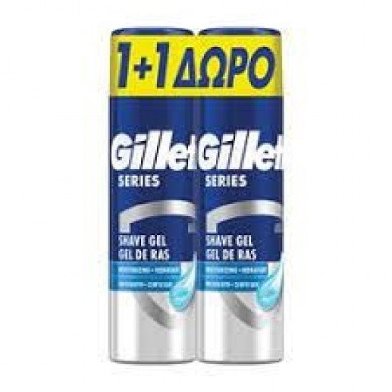  Gillette Series 1+1 Gel Ξυρίσματος 200ml
