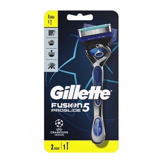 Gillette Fusion5 Proglide Ξυριστική Μηχανή & 2 Ανταλλακτικά 