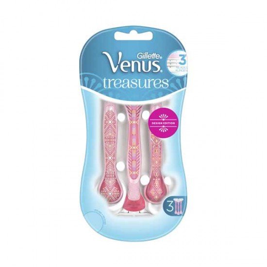 Gillette Venus Treasures Design Edition Ξυραφάκια Με 3 Λεπίδες 3τμχ