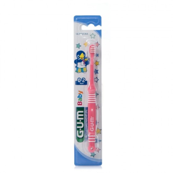 Gum 213 Baby 0+, Οδοντόβουρτσα Soft για Μωρά, Χρώμα Ροζ
