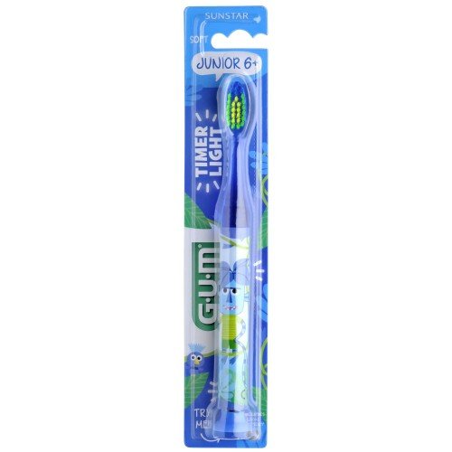 Gum 903M Junior Light Up Φωτιζόμενη Οδοντόβουρτσα  6+ Χρονών, Χρώμα Μπλε