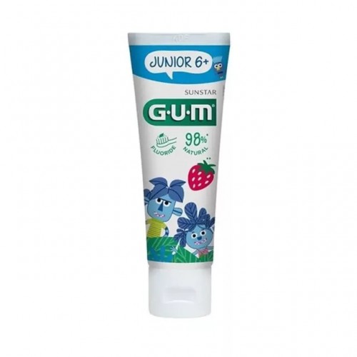 Gum 3004 Junior 6+, Οδοντόκρεμα  για Παιδιά με Γεύση Φράουλα 50ml