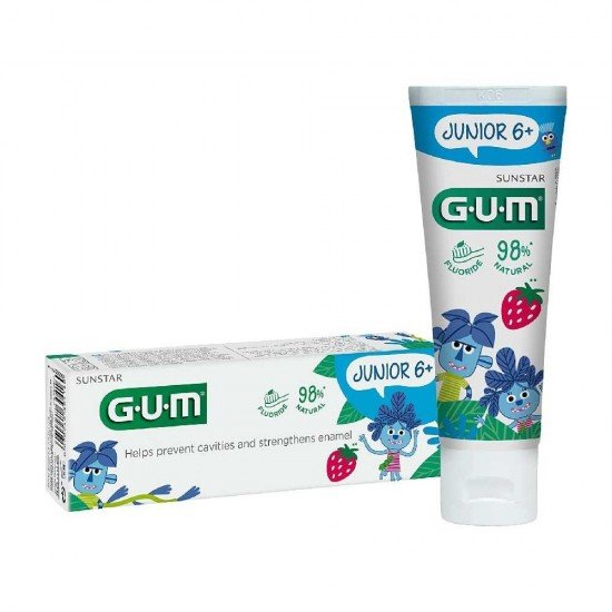Gum Promo Junior Οδοντόβουρτσα 6-9 Ετών Κίτρινη & Gum Junior Οδοντόπαστα 6-12 Ετών 50ml