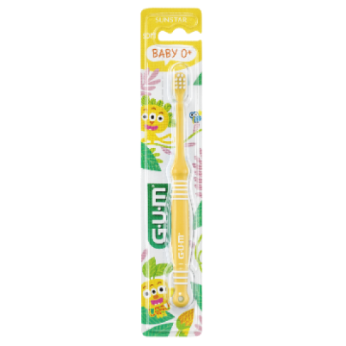 Gum 213 Baby 0+, Οδοντόβουρτσα Soft για Μωρά, Χρώμα Κίτρινο