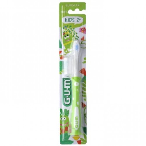 Gum 901Μ Kids Monsters, Οδοντόβουρτσα Soft για Παιδιά 2+ Ετών, Χρώμα Πράσινο