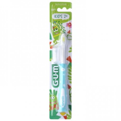 Gum 901Μ Kids Monsters, Οδοντόβουρτσα Soft για Παιδιά 2+ Ετών, Χρώμα Γαλάζιο