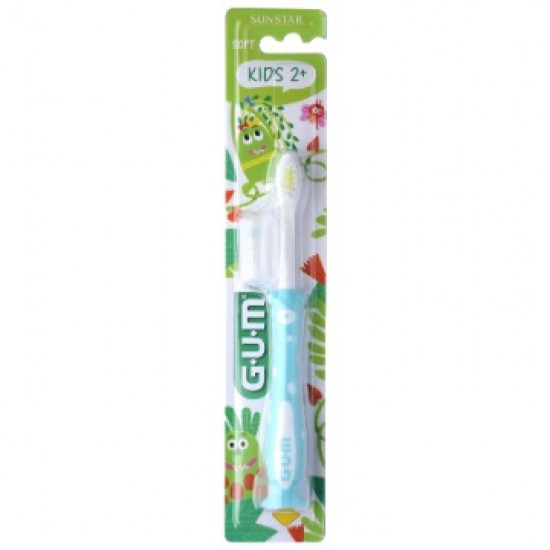 Gum 901Μ Kids Monsters, Οδοντόβουρτσα Soft για Παιδιά 2+ Ετών, Χρώμα Γαλάζιο