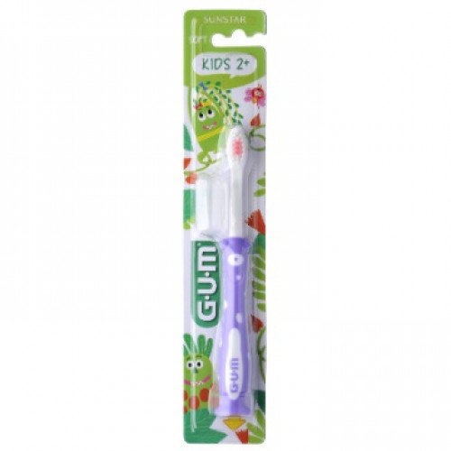 Gum 901Μ Kids Monsters, Οδοντόβουρτσα Soft για Παιδιά 2+ Ετών, Χρώμα Μωβ