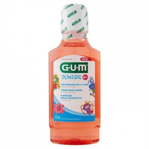 Gum Junior 6+ Στοματικό Διάλυμα με Γεύση Φράουλα 300ml Gum Junior 6+ Στοματικό Διάλυμα με Γεύση Φράουλα 300ml