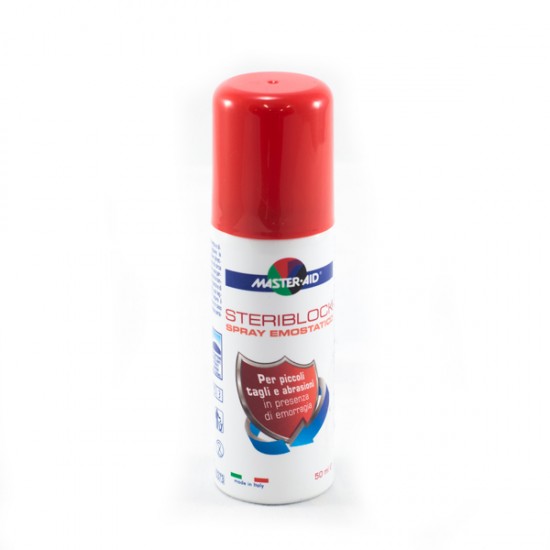 Master Aid Steriblock Spray Emostatico Αιμοστατικό Σπρέι 50ml