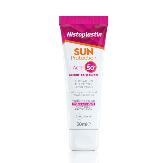 Histoplastin Sun Protection Face SPF50+ Cream-to-Power, Αντηλιακή Κρέμα Προσώπου Τριπλής Δράσης 50ml