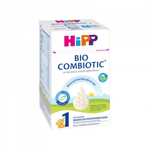 Hipp Bio Combiotic No1, με ΜΕΤΑFOLIN® Βιολογικό Γάλα σε Σκόνη, από τη Γέννηση 600gr Hipp Bio Combiotic No1, με ΜΕΤΑFOLIN® Βιολογικό Γάλα σε Σκόνη, από τη Γέννηση 600gr