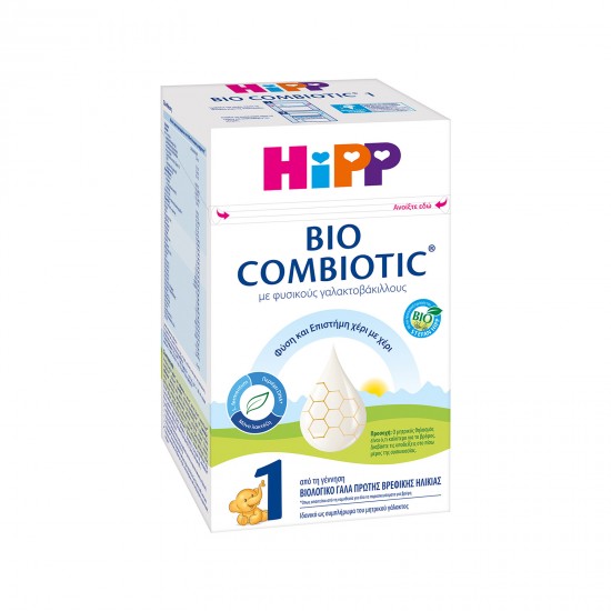 Hipp Bio Combiotic No1, με ΜΕΤΑFOLIN® Βιολογικό Γάλα σε Σκόνη, από τη Γέννηση 600gr