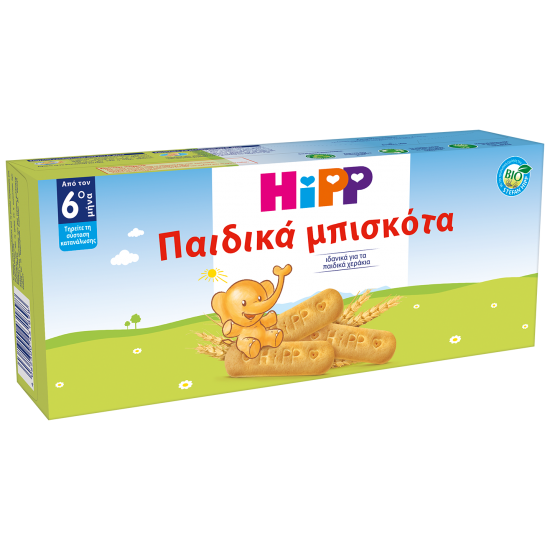 Hipp Παιδικά Μπισκότα από τον 6ο Μήνα, 4x45gr