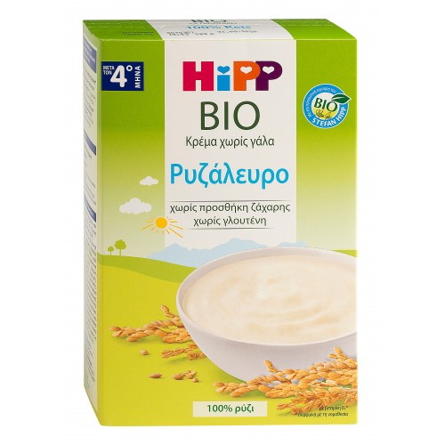Hipp Bio Κρέμα Ρυζάλευρο χωρίς Γάλα 200gr