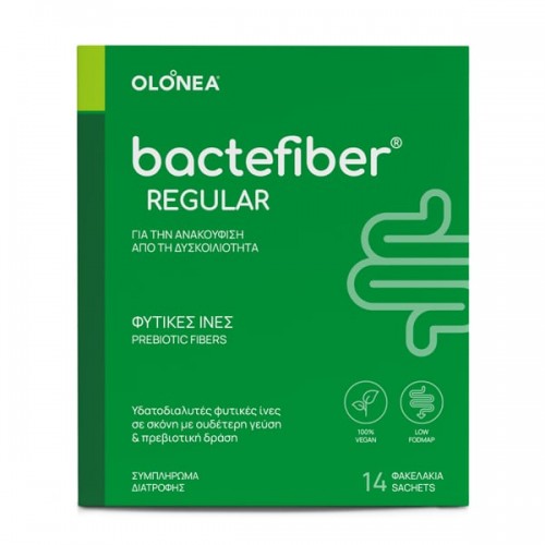 Olonea Bactefiber Regular, Φυτικές Ίνες για την Ανακούφιση από τη Δυσκοιλιότητα 14 Φακελάκια