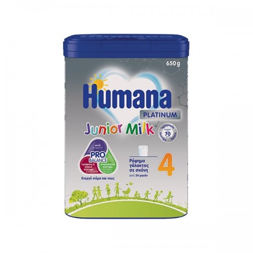 Humana Platinum 4 Junior Milk Γάλα σε Σκόνη για παιδία από 24 μηνών 650gr