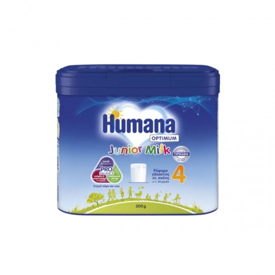 Humana Optimum Junior Milk No 4 Ρόφημα Γάλακτος από 24 Μηνών, 300g