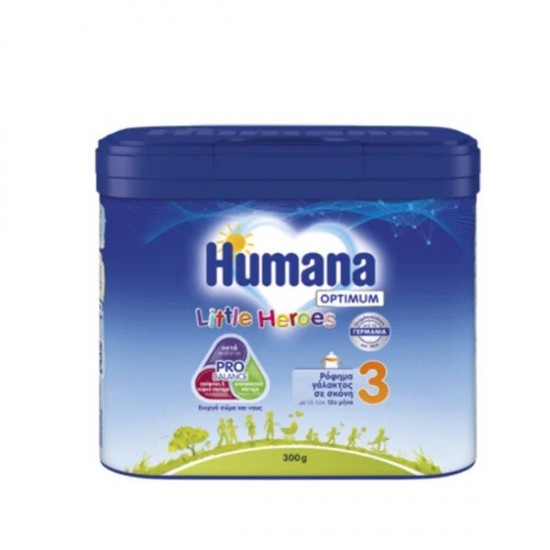 Humana Optimum Little Heroes No3 Βρεφικό Ρόφημα Γάλακτος μετά τον 12ο Μήνα 300g