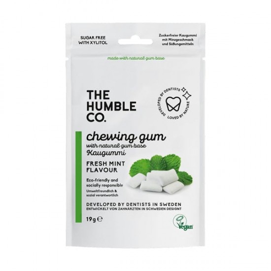 Humble Natural Chewing Gum - Fresh Mint, Φυσική Τσίχλα Με Γεύση Μέντα 19g Humble Natural Chewing Gum - Fresh Mint, Φυσική Τσίχλα Με Γεύση Μέντα 19g