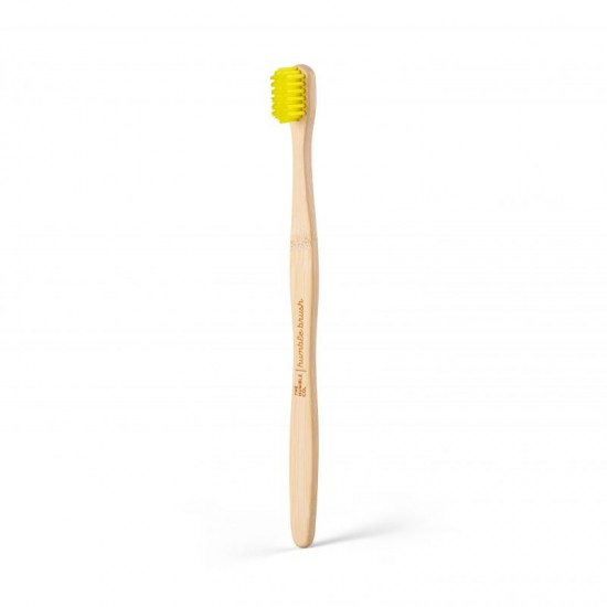 The Humble Co Humble Brush Bamboo Toothbrush Adult Sensitive Οδοντόβουρτσα Ενηλίκων Κίτρινο 1 Τεμάχιο 