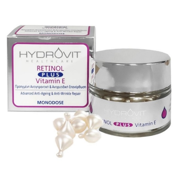 Hydrovit Retinol Plus Vitamin E, Ορός Προηγμένης Αντιγηραντικής Φροντίδας 60 Μονοδόσεις