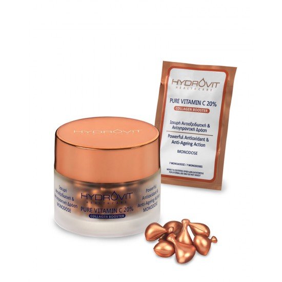 Hydrovit Pure Vitamin C 20% Collagen Booster Monodose 7Caps Αντιοξειδωτικός Όρος Αντιγήρανσης Hydrovit Pure Vitamin C 20% Collagen Booster Monodose 7Caps Αντιοξειδωτικός Όρος Αντιγήρανσης
