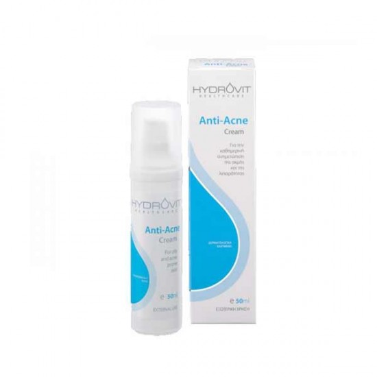 Hydrovit Anti Acne Cream, Κρέμα Κατά της Ακμής & Λιπαρότητας, 50ml