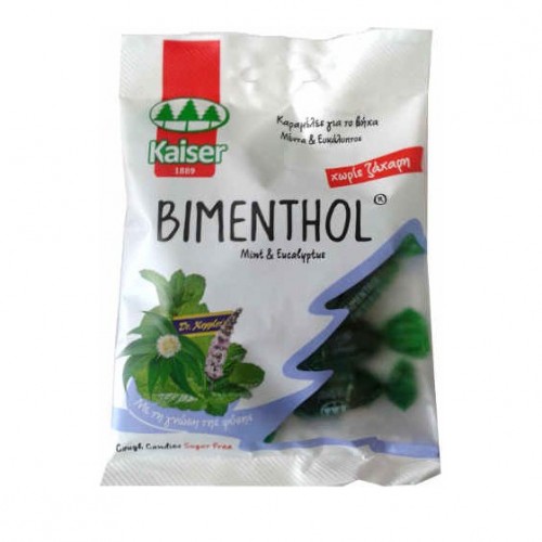Kaiser Bimenthol Καραμέλες για τον Bήχα με Μέντα & Ευκάλυπτο 75gr Kaiser Bimenthol Καραμέλες για τον Bήχα με Μέντα & Ευκάλυπτο 75gr