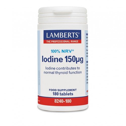Lamberts Iodine 150mg Συμπλήρωμα με Ιώδιο, 180tabs