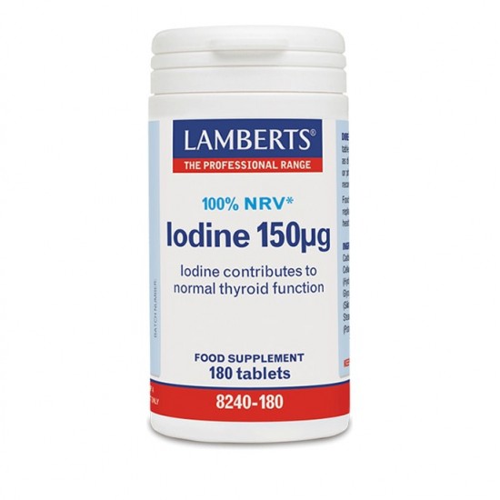 Lamberts Iodine 150mg Συμπλήρωμα με Ιώδιο, 180tabs