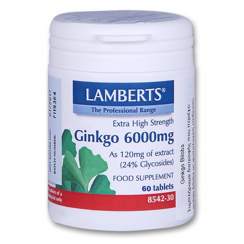 Lamberts Ginkgo 6000mg 60 Tabs Lamberts Ginkgo 6000mg 60 Tabs