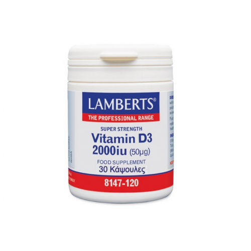 Lamberts Vitamin D3 2000IU (50μg) 30 Caps Lamberts Vitamin D3 2000IU (50μg) 30 Caps