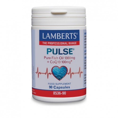 Lamberts Pulse Pure Fish Oil 1300mg + CoQ10 100mg 90caps Lamberts Pulse Pure Fish Oil 1300mg + CoQ10 100mg 90caps