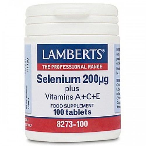 Lamberts Selenium 200μg plus Vitamins A, C & E 100tabs Lamberts Selenium 200μg plus Vitamins A, C & E 100tabs