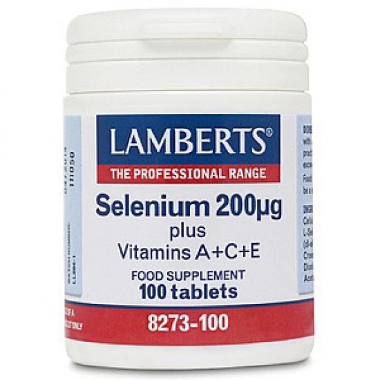 Lamberts Selenium 200μg plus Vitamins A, C & E 100tabs Lamberts Selenium 200μg plus Vitamins A, C & E 100tabs