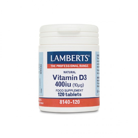 Lamberts Vitamin D 400iu, Βιταμίνη D 120 Tabs