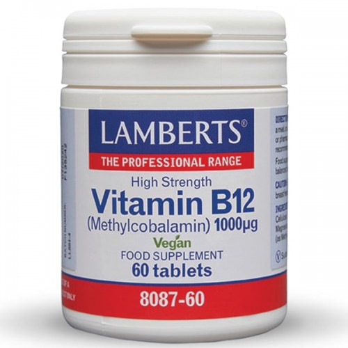 Lamberts Vitamin B12 1000μg, Μεθυλοκοβαλαμίνη 60 Tabs Lamberts Vitamin B12 1000μg, Μεθυλοκοβαλαμίνη 60 Tabs