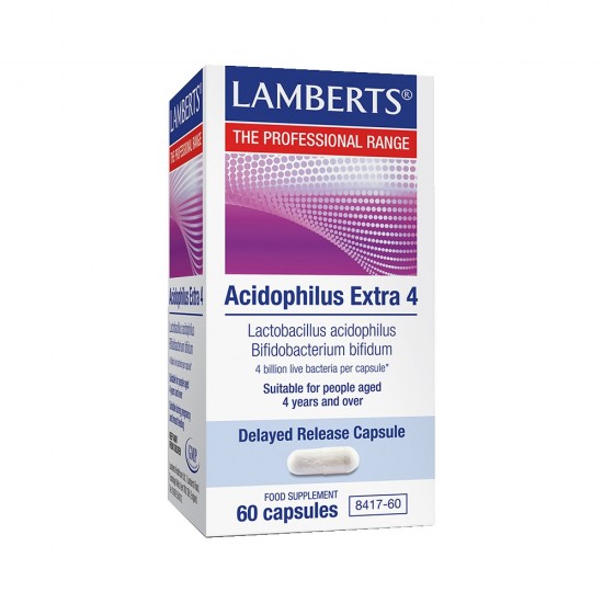 Lamberts Acidophilus Extra 4, Προβιοτικά 60 Caps