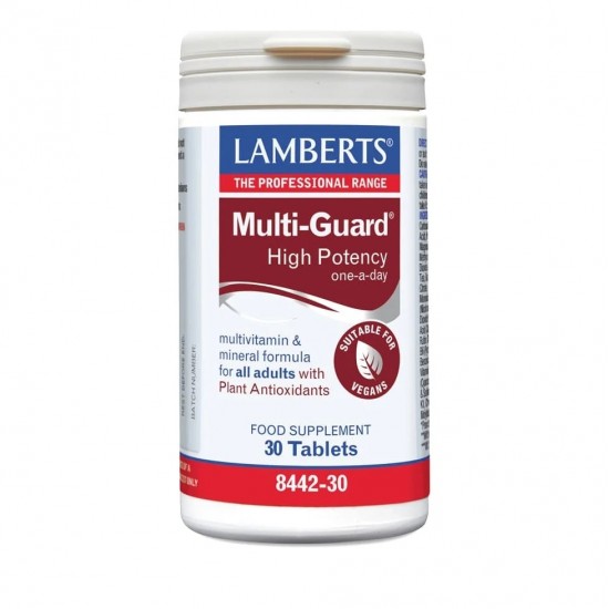 Lamberts Multi -Guard High Strength, Πολυβιταμινούχος Φόρμουλα 30 Ταμπλέτες Lamberts Multi -Guard High Strength, Πολυβιταμινούχος Φόρμουλα 30 Ταμπλέτες