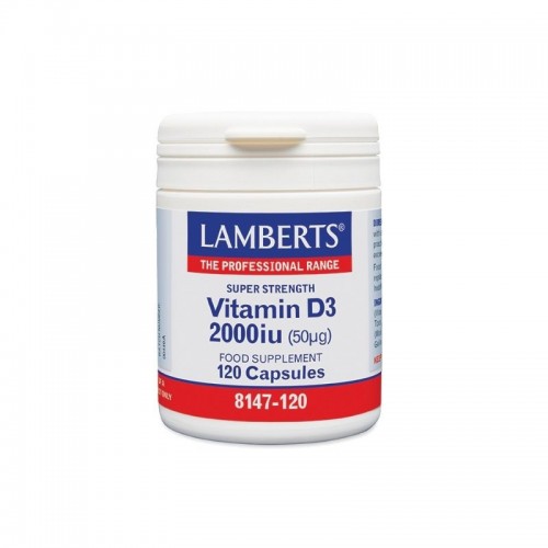 Lamberts Vitamin D3 2000IU (50μg) 120 Caps Lamberts Vitamin D3 2000IU (50μg) 120 Caps